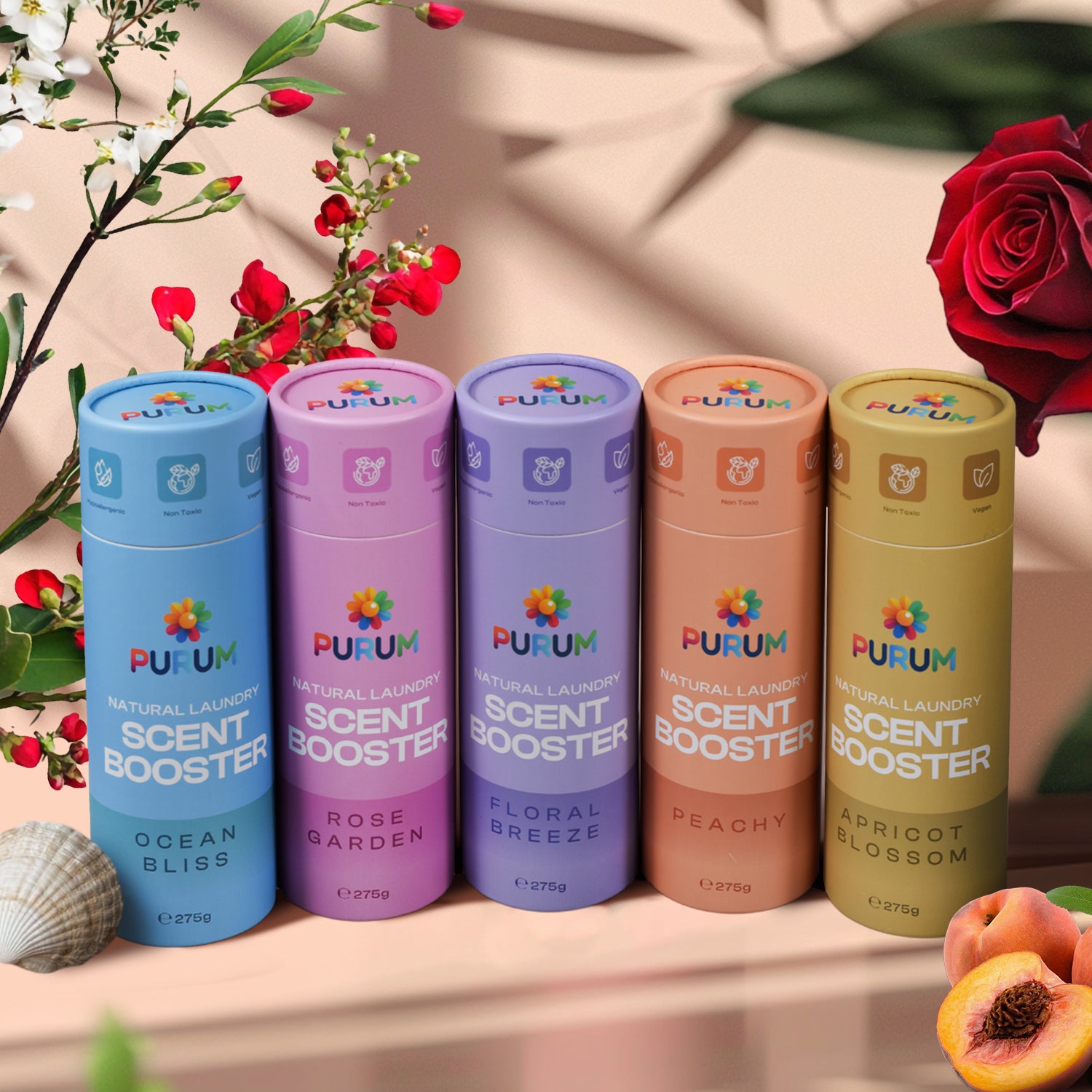 Purum Eco Friendly Laundry Scent Boosters - Fresh Fragrance Booster Beads 275g