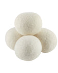 Organic Wool Dryer Balls (4 Pack) - Comes With 2 Scented Essential Oils