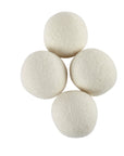 Organic Wool Dryer Balls (4 Pack) - Comes With 2 Scented Essential Oils