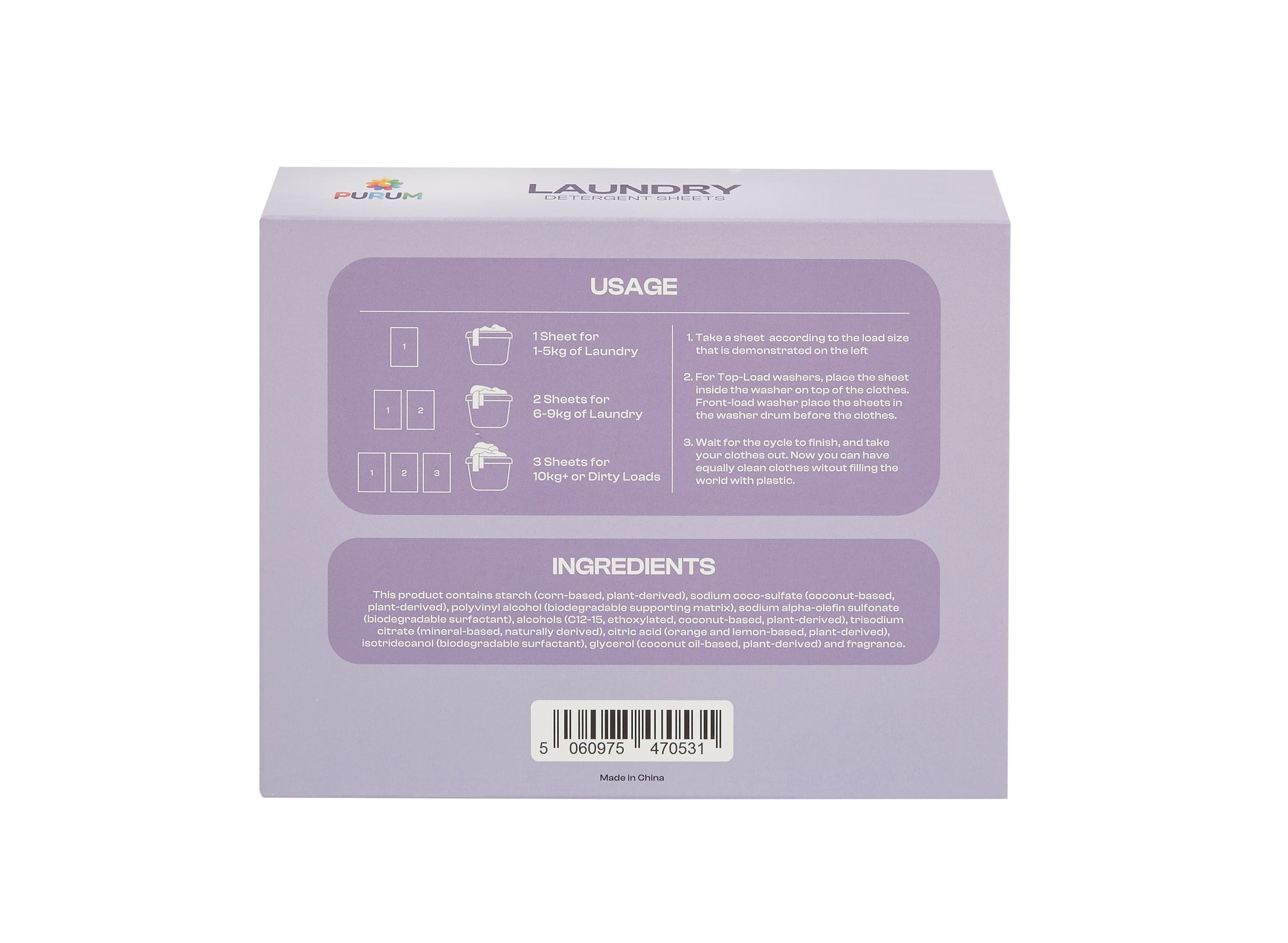Purum Eco Laundry Mega Bundle – 320 Laundry Sheets + 1.375kg Scent Boosters